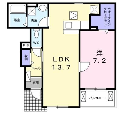 アルコバレーノⅥ　ウエストの間取り