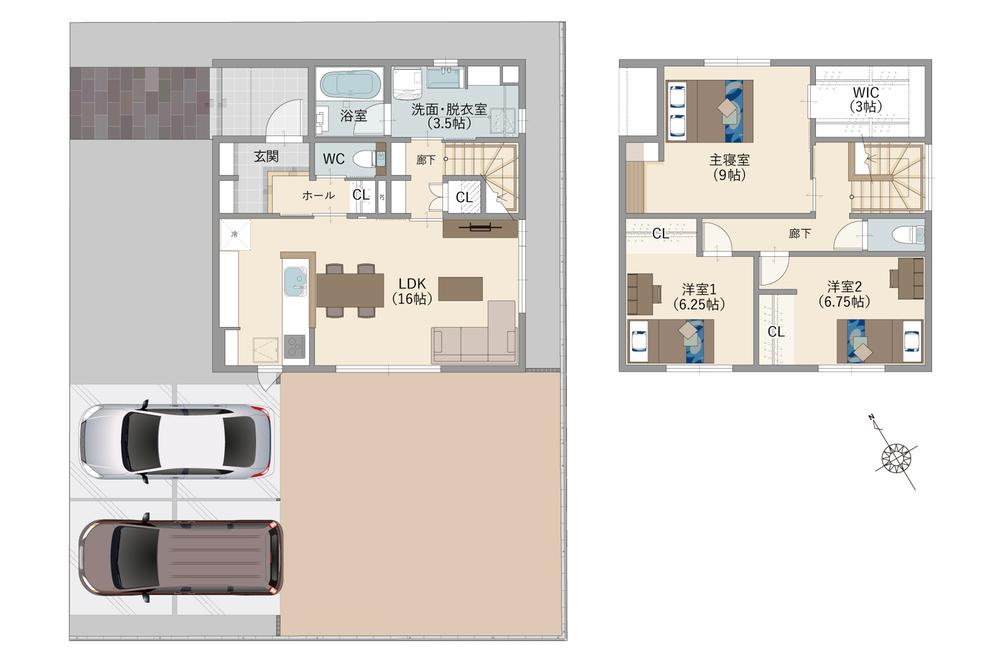 ナチュラルタウン鶴新田8号地の間取り