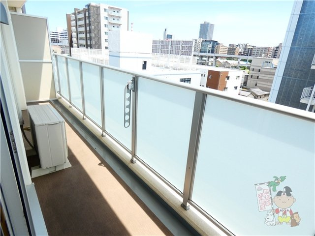グランスクエア岡山駅西のバルコニー
