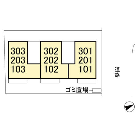 Smile Ⅰの区画図