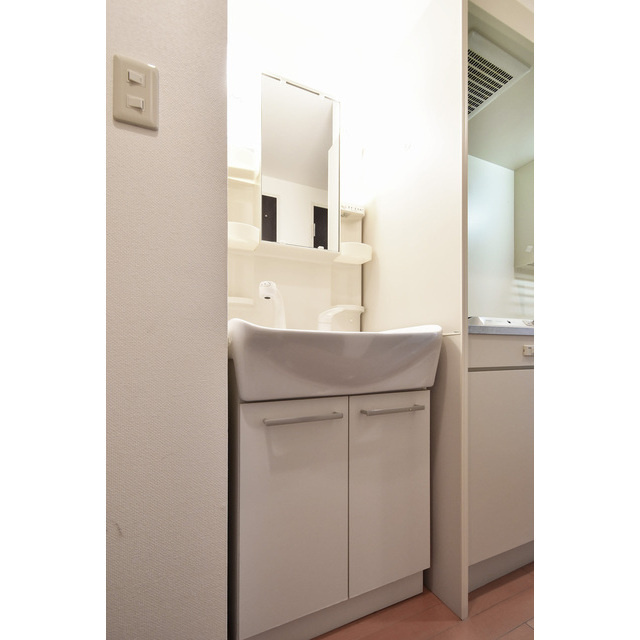 レジデンス名古屋千代田の洗面所|コンパクトで使いやすい洗面所