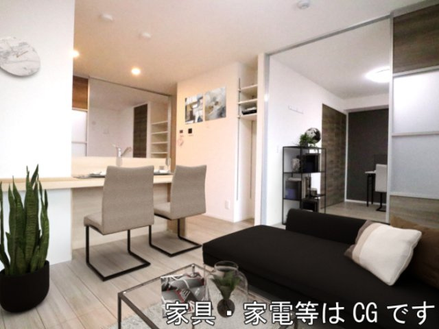 D-room 五反田の内装|家具・家電はCGです。