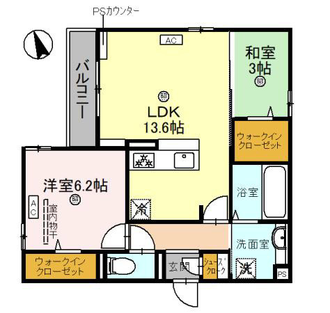 トリシア上甲子園の間取り