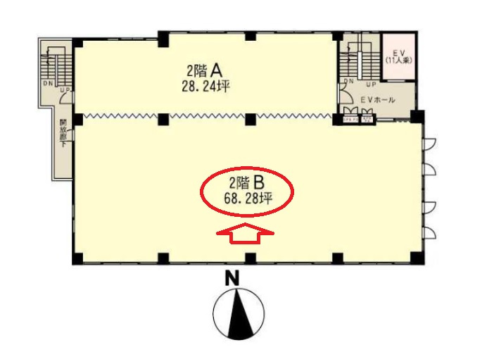 府中市晴見町１丁目の店舗事務所の間取り