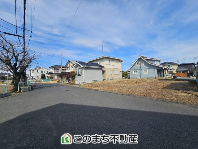真岡市亀山22期　1号地の前面道路含む現地写真|前面道路含む現地写真