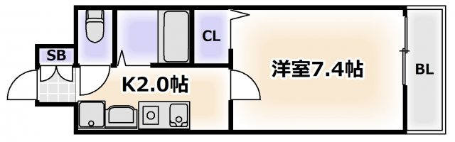 【間取り】 | エスリードコート難波ウエスト