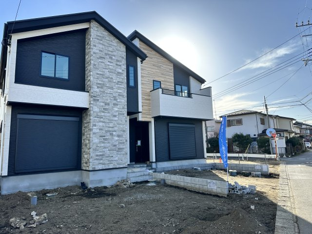 平塚市東真土1期　新築戸建全4棟　3号棟の前面道路含む現地写真