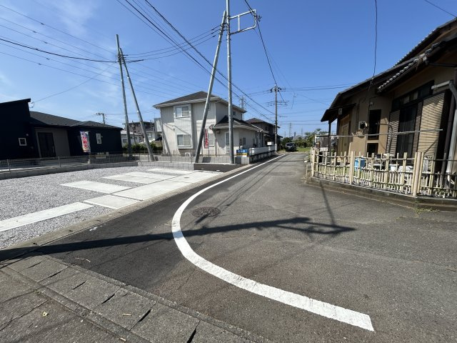 新築　前橋市箱田町2期　GRAFARE　3号棟の前面道路含む現地写真|現地写真　前面道路　北側約4.48ｍ