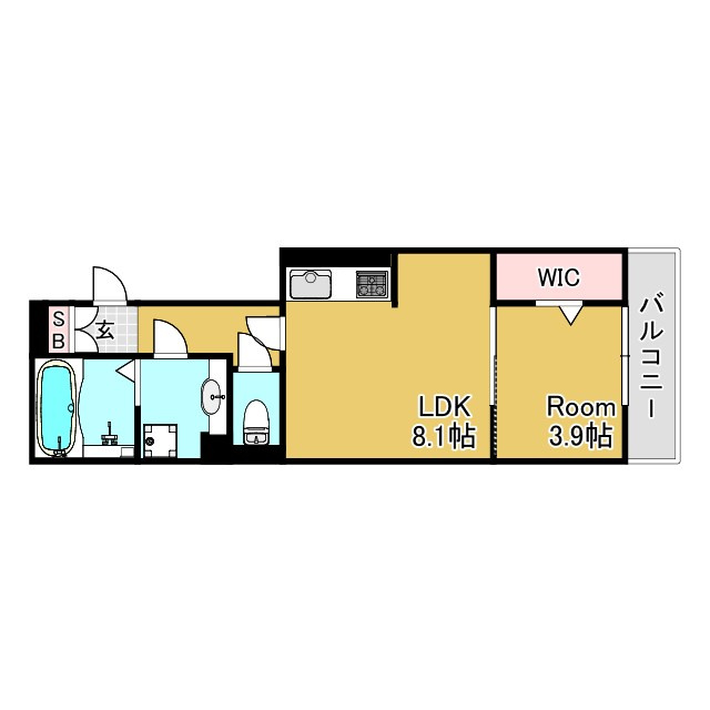 神戸市長田区川西通４丁目のアパートの間取り