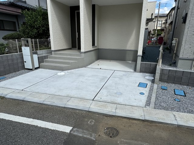 柏市豊上町新築戸建【旭小学校：4分】の駐車場|1号棟駐車スペース