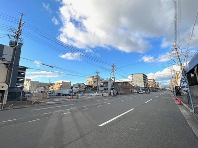 【前面道路含む現地写真】 | 西七条北東野町　売土地（建築条件無）