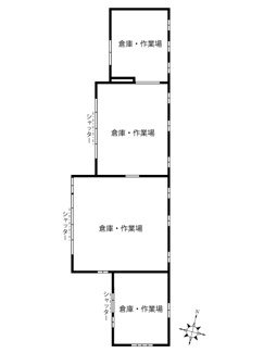 【間取り】 | 市原市勝間倉庫・作業場