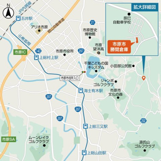 【地図】 | 市原市勝間倉庫・作業場