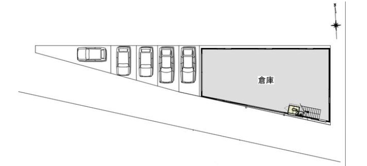 嵯峨甲塚事業所兼倉庫の区画図