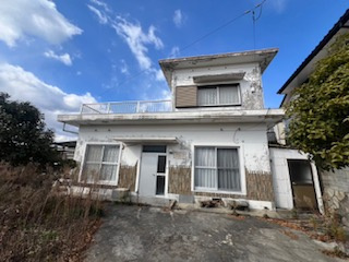 【外観】 | 阿知須・土地107坪（古家付き・現状渡し）