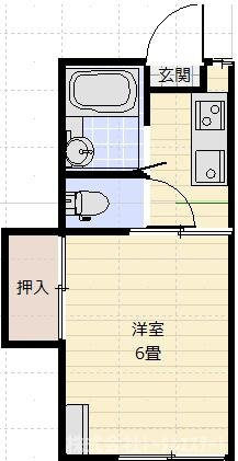 トリドール後田の間取り