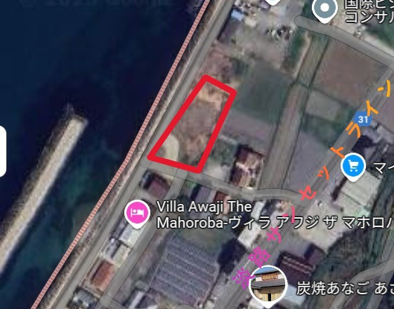 淡路島海沿い・オーシャンフロントの土地の周辺|淡路サンセットラインからすぐの土地です