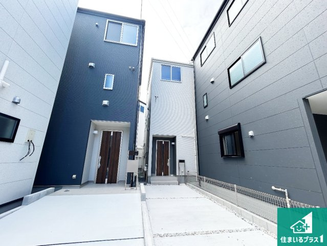 東淀川区大桐　新築一戸建ての外観|お客様に長く安心して住んでいだだける事にこだわった家づくり！住んでからのアフターサービスにもしっかりと取り組んでいます！