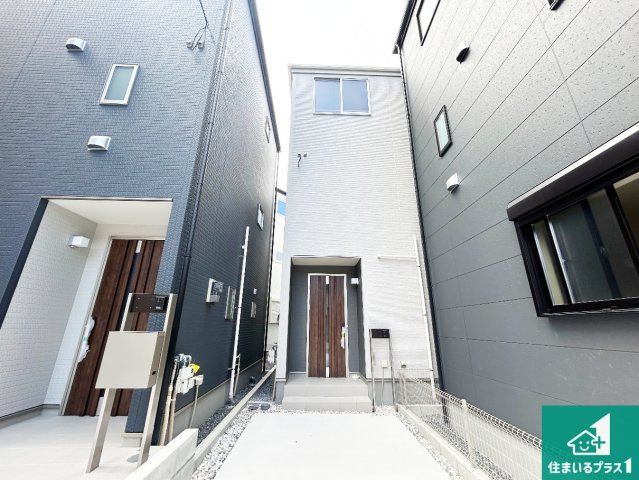 東淀川区大桐　新築一戸建ての外観|お客様に長く安心して住んでいだだける事にこだわった家づくり！住んでからのアフターサービスにもしっかりと取り組んでいます！