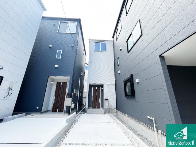 東淀川区大桐　新築一戸建ての外観|お客様に長く安心して住んでいだだける事にこだわった家づくり！住んでからのアフターサービスにもしっかりと取り組んでいます！