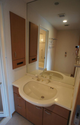 熊本市中央区新町１丁目の賃貸マンションの独立洗面台