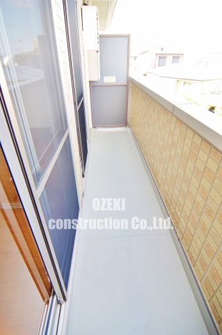 愛宕ビューハイツのバルコニー