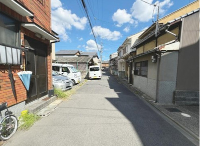 【前面道路含む現地写真】 | 壬生上大竹町　売土地（建築条件無）