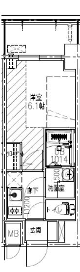 JMFレジデンス都島の間取り