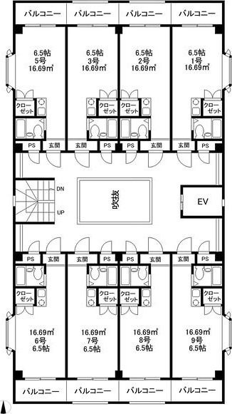 明和ハイツ南江口のその他|配置図