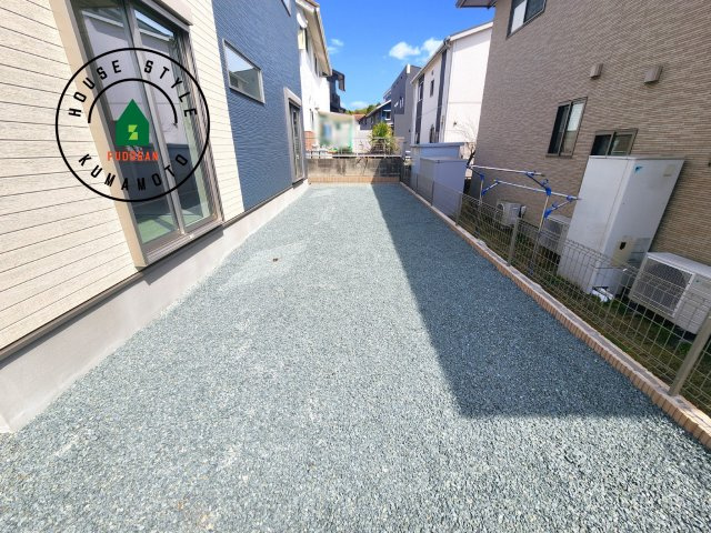 菊池郡大津町美咲野4丁目第1-1棟（1号棟）　の庭|お庭で自由な時間を過ごせます。