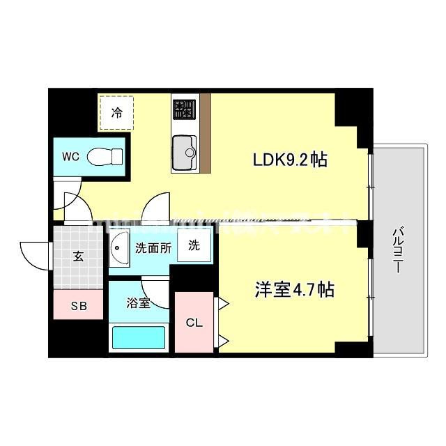 ブエナビスタ難波サウスの間取り