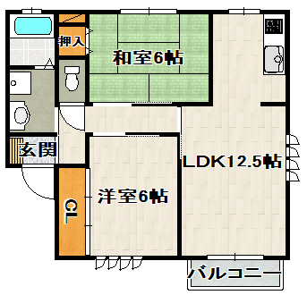 プラム中彦の間取り