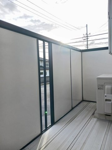 オーブリー吉田　Ａ棟のバルコニー