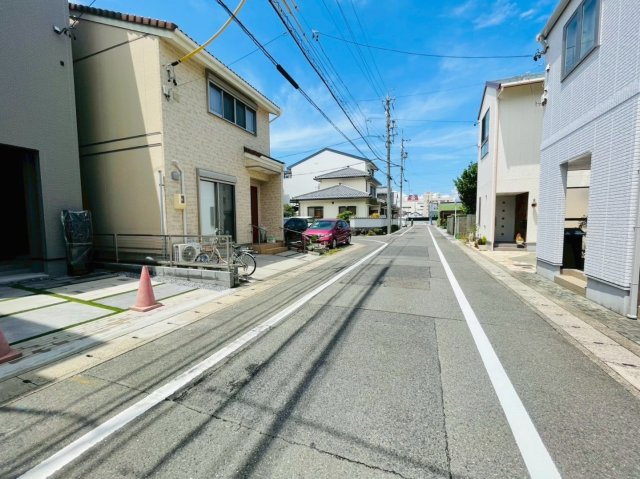 新築戸建　岐阜市加納前田　全1区画分譲の前面道路含む現地写真|■前面道路　■ヤマダ不動産　株式会社リライフ　大垣店■夢のマイホーム購入をフルサポートします！