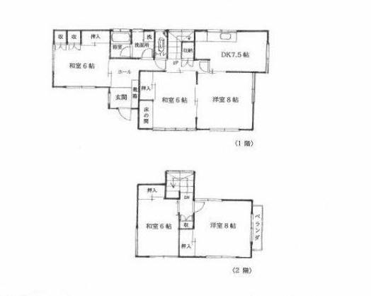 南斎院　戸建の間取り