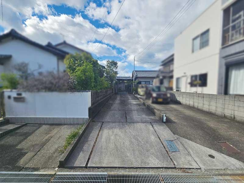 高知市長浜の前面道路含む現地写真