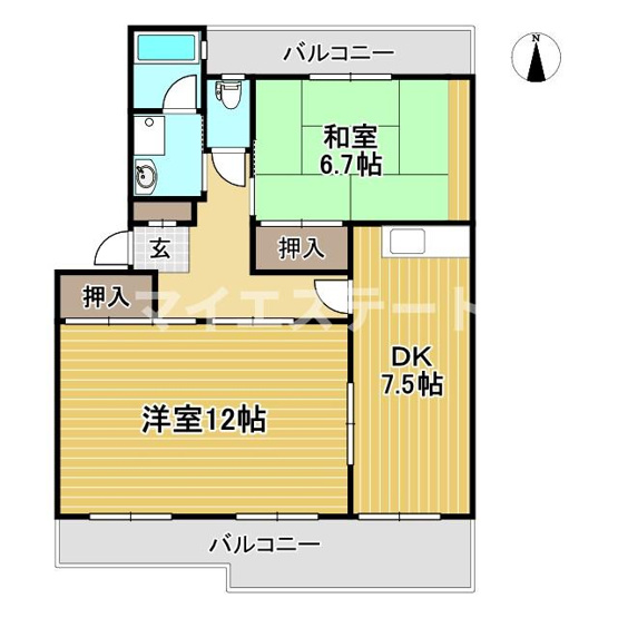 【間取り】 | エクセレンス松江