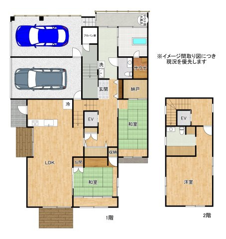 【間取り】 | 梶尾町温泉団地内、サウナ付き住宅