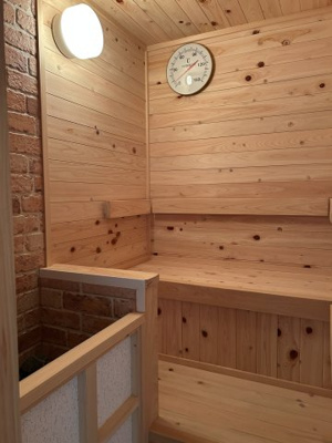 【設備】 | 梶尾町温泉団地内、サウナ付き住宅 | なんとおうちの中にサウナ、水風呂があるんです！