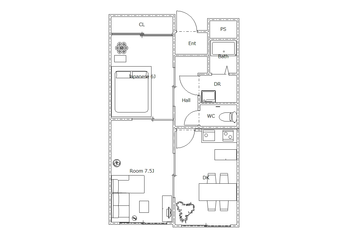 CASA庄屋の間取り