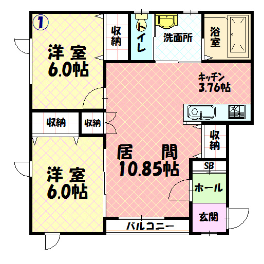 Ａ-ｙａの間取り