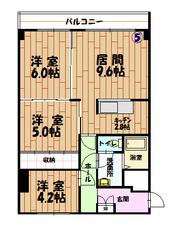 グランデ緑町の間取り