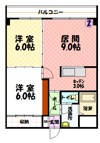 グランデ緑町の間取り