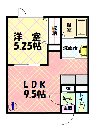 ブルータウンⅡの間取り