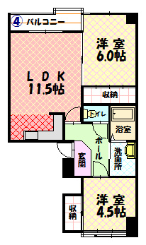 プラザ801の間取り