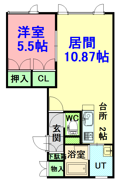 タウンズ緑町の間取り