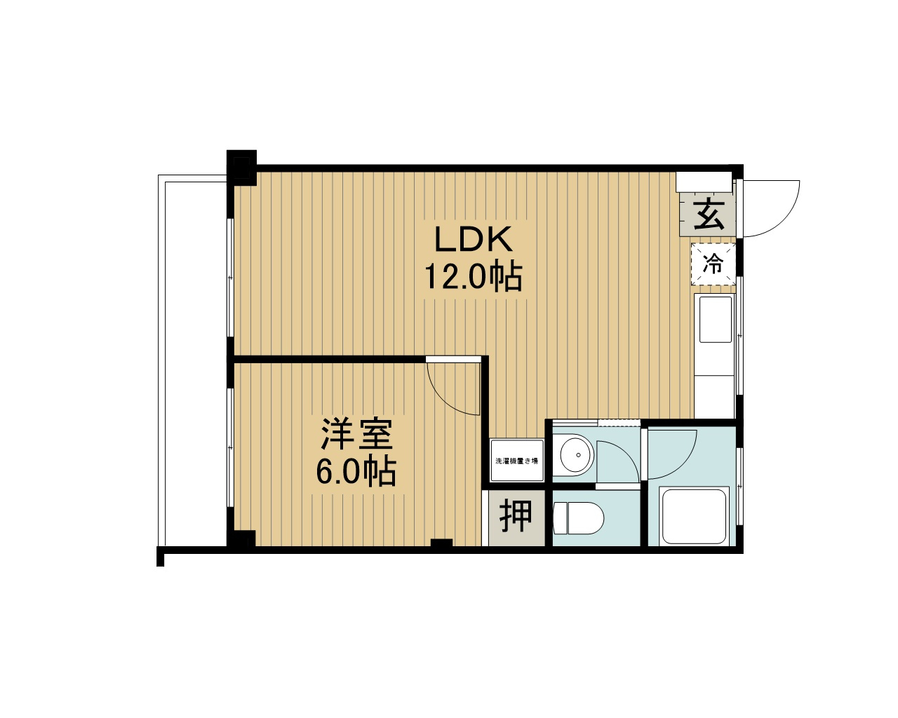 小口ビルの間取り