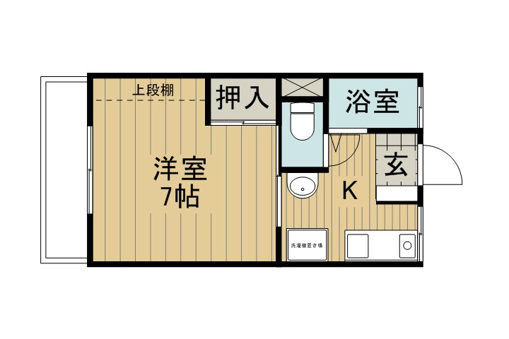 文出マンション B棟の間取り