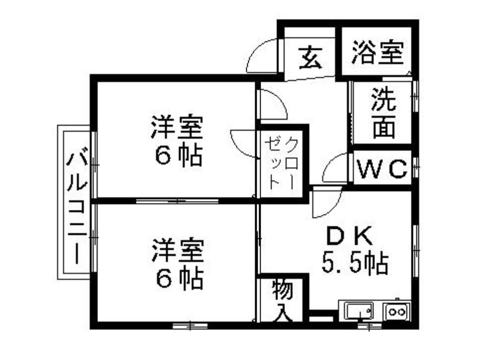 ディアスＫの間取り