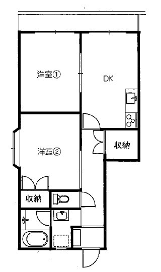エレガンス登美ヶ丘の間取り